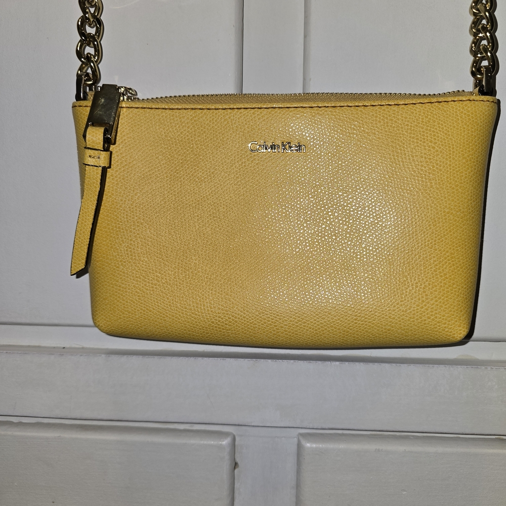Calvin Klein Yellow Crossbody Bag Purse